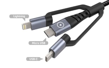 ULTRA STRONG TIGER CABLE 3in1　3つのコネクタ