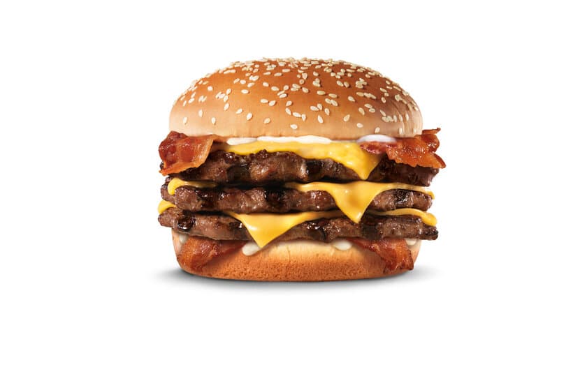 カリフォルニア発プレミアムバーガー「Carl's Jr.(R)」
5号店「ダイバーシティ東京 プラザレストラン」が
11月30日オープン！
オープン記念期間限定メニュー
「モンスターバーガー」を全店で11月20日発売！