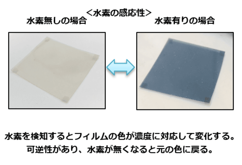 光エネルギーを利用し柔軟性のある素材に
従来より低温環境で水素薄膜センサーを形成できる技術を開発