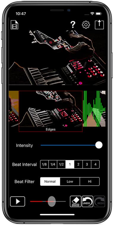 『Beat Sync Maker』　操作画面イメージ