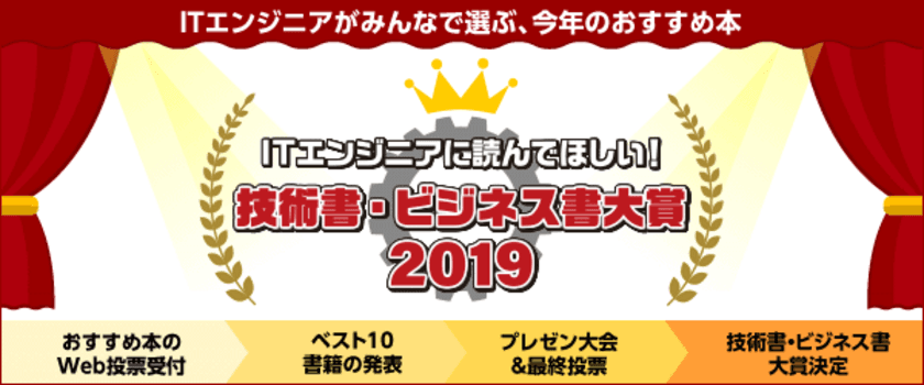 「ITエンジニアに読んでほしい！技術書・ビジネス書 大賞 2019」
今年も開催！おすすめ本のWeb投票受付がスタート