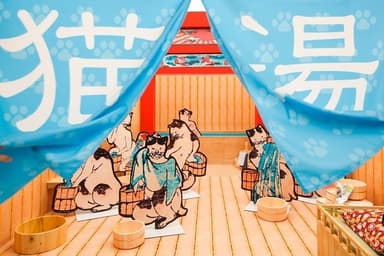 「江戸ねこ茶屋」の会場内の様子3