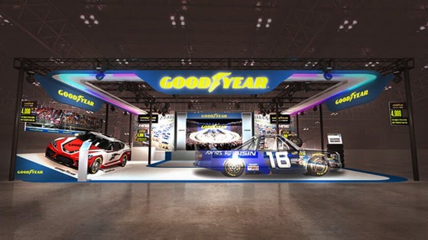 日本グッドイヤー　東京オートサロン2019に出展　
「GOODYEAR'S DNA」をテーマに
“NASCAR”の世界観をリアルに再現！