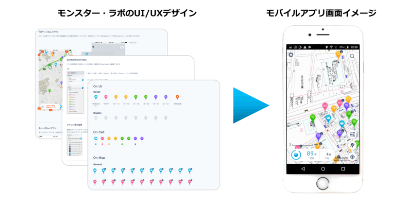 モンスター・ラボ、ゼンリンデータコムの
配達ドライバー向け新モバイルアプリにおける
UI/UXデザインなどを担当