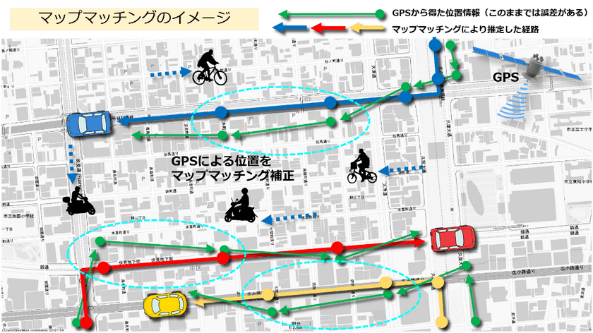 高速かつ高精度なマップマッチング・サービスを開始