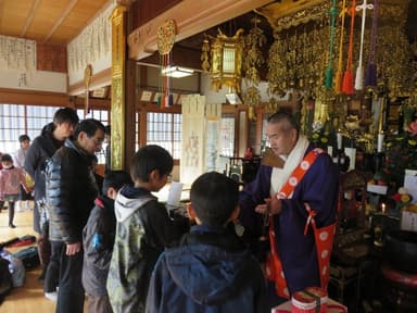 長命山佛法寺にて