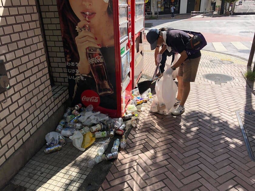 会社経営者たちが実施する「渋谷清掃活動」今夏3年目に突入
　渋谷を行きかう人の目に止まるよう、参加者を随時募集中