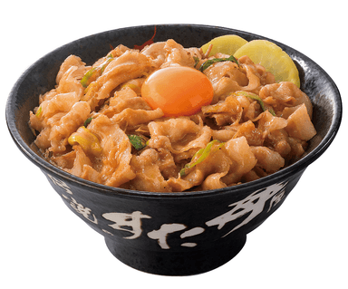 【不動の人気No.1】すた丼 630円(税込／生玉子・味噌汁付)