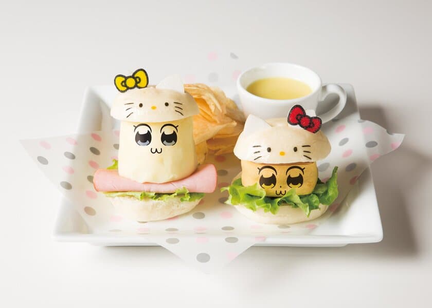 ポプテピピック×サンリオキャラクターズの
コラボカフェを2/7～期間限定OPEN　
“キティコスバーガー”など面白メニュー7種＠西武池袋