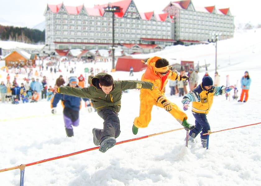 冬でも元気なキッズ集合! 長野県白馬で雪上運動会!