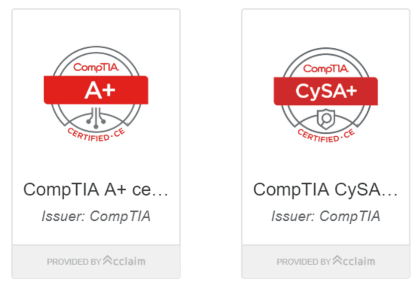 ワールドワイドなIT業務に必要な
知識・スキルを習得していることの証明　
CompTIA(コンプティア)の資格を
オンラインプロフィール等で示すことができる
CompTIAデジタルバッジの発行を開始