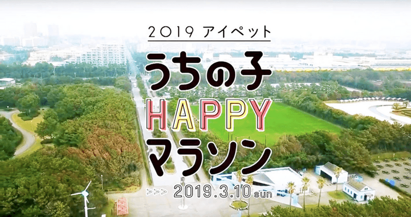 【ペット保険のアイペット特別協賛】
アイペット うちの子HAPPYマラソン 2019
募集開始1か月半で受付終了!!
当日来場者も参加できるドッグイベントを多数ご用意！