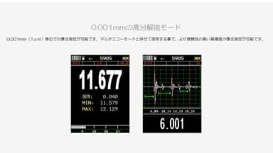 0.001mmの高分解能