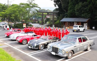 2018年、広島～長崎の旅の安全を祈願。