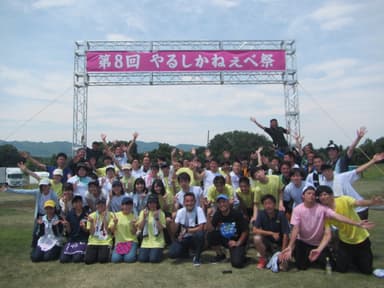 夏祭り支援のための学生ボランティア派遣の様子（明治大学）