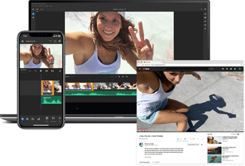 カメラと写真映像のワールドプレミアショー「CP+」でアドビが動画編集アプリの新製品「Adobe Premiere Rush CC」を展示
