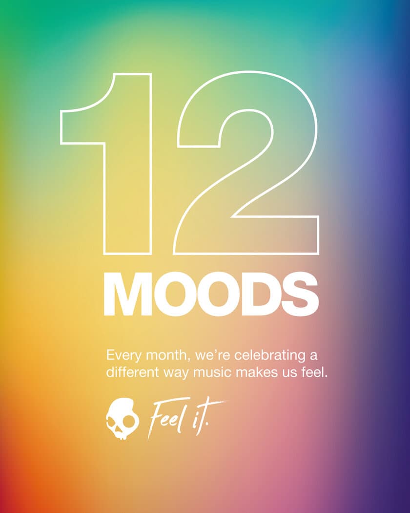 様々な製品で12か月をカラフルに彩る
“12 MOODS”キャンペーンがSkullcandyから登場