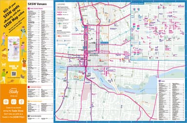 会場で配布される地図