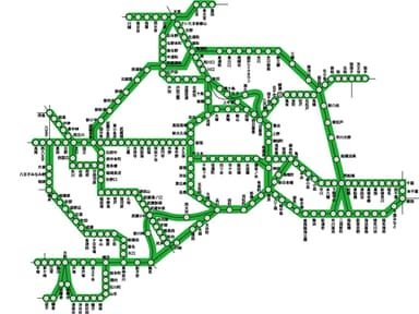 「まもレール」路線図