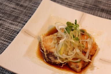 【夜メニュー】魚のから揚げ自家製ポン酢和え