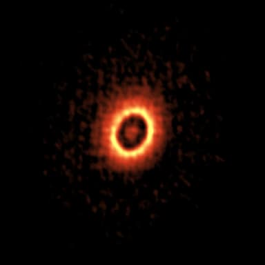 おうし座DM星周囲の原始惑星系円盤の観測画像　Credit: ALMA (ESO/NAOJ/NRAO)&#44;Kudo et al.