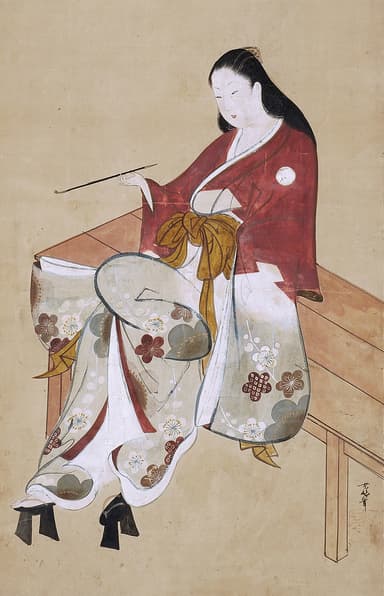 縁台美人喫煙図　山崎龍女画