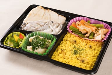 糖質制限 カジキのクリームソース弁当