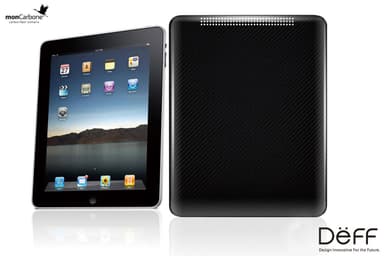 monCarbone HoverCoat iPad Carbon Fiber Case Midnight Black 