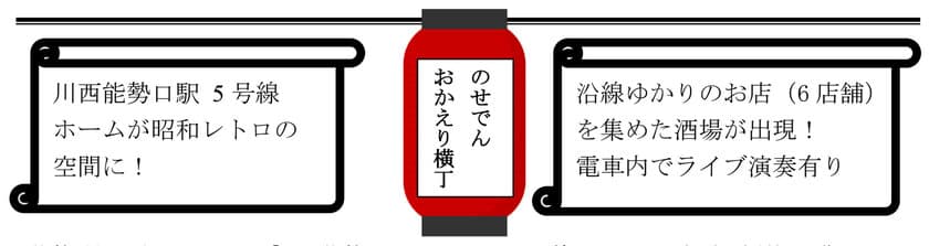 「のせでん おかえり横丁」を開催します