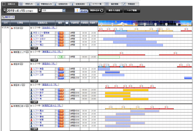 日別シフト画面(旧)