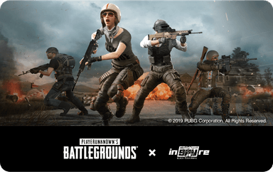 PUBG × inSPYre カフェ景品ICカードステッカー1