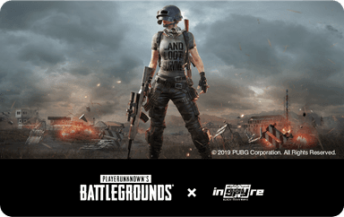 PUBG × inSPYre カフェ景品ICカードステッカー3