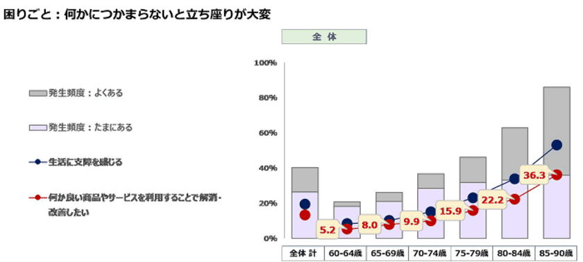 高齢者の困りごとの背景にある未充足ニーズから
未来の新商品・サービスのヒントをつかむ　
～「高齢者未充足ニーズ調査 2019年」を発表～