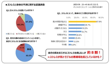 ストレスと身体不調認識調査画像