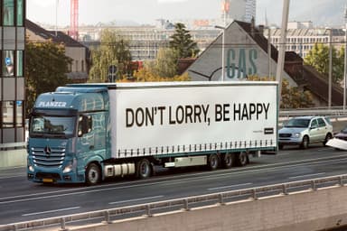 DON'T LORRY&#44; BE HAPPY