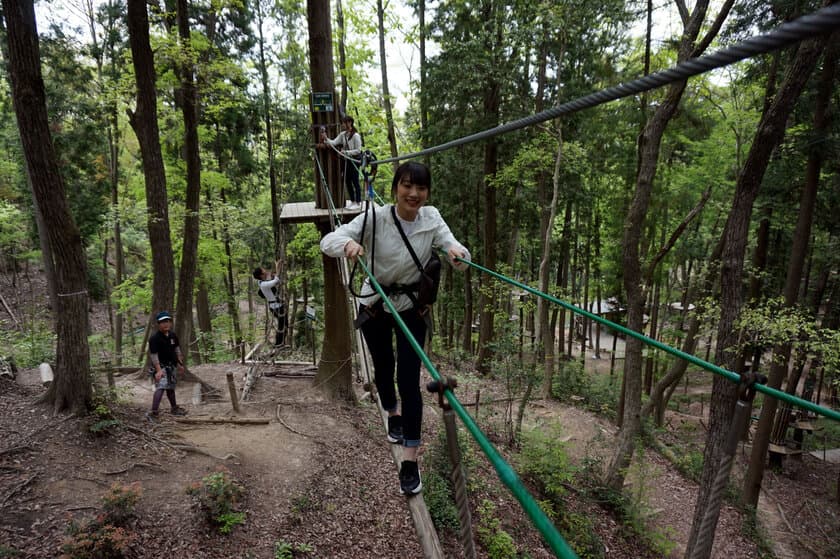 令和最初の夏休み　
名古屋から1時間、岐阜県百年公園内に
森林活用型アドベンチャーパーク「冒険の森」がオープン！