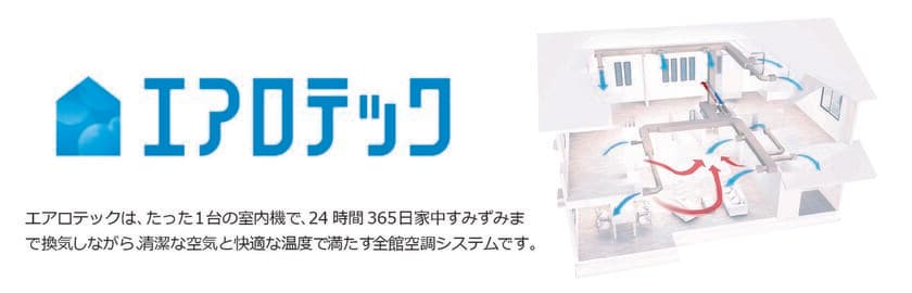 三菱地所ホームと全館空調システム「エアロテック」の販売に関する
アライアンス契約を締結
～より質の高い温熱環境の実現へ。岩手、宮城、福島、栃木で販売～