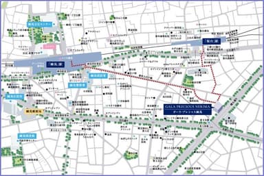 練馬駅周辺図