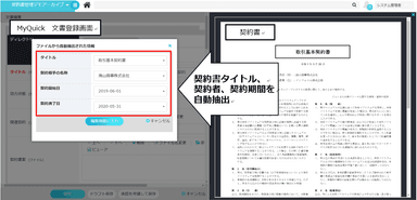 契約書管理におけるAIによる自動入力機能