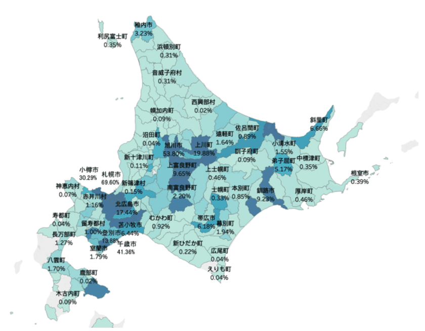 神々の遊ぶ庭を意味する地域「大雪カムイミンタラ」、
Vpon JAPANによる訪日観光分析により旅行客の新たな人物像を発見