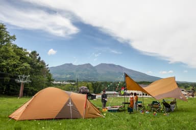 CAMP初心者の女の子でも安心！スタッフがお手伝い