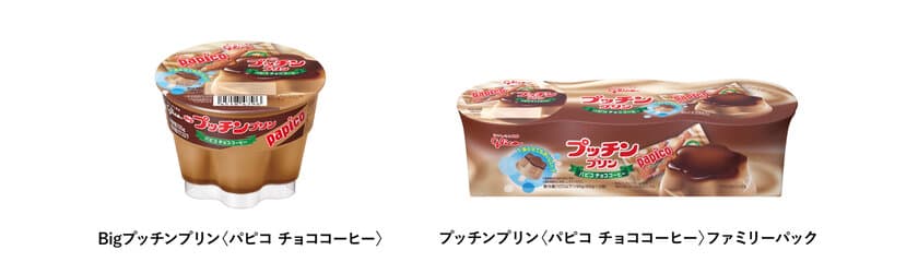 プッチンプリンがパピコ味に変身！？
『プッチンプリン ＜パピコ チョココーヒー＞』が
6月24日から期間限定で順次発売！