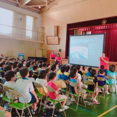 昨年の「英語で学ぶ宇宙」の様子