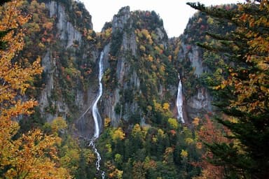 層雲峡の渓谷