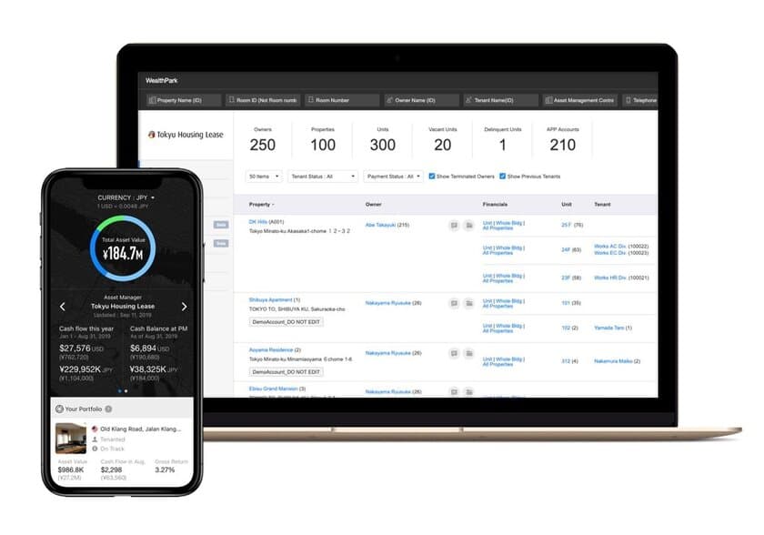 東急住宅リース、海外投資家(外国人オーナー)向けに
賃貸管理情報アプリ「WealthPark」による情報提供サービス開始