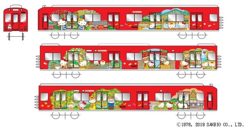 養老鉄道×サンリオ×日本旅行
「養老鉄道×HELLO KITTY」キャンペーンを実施！
「ハローキティ ラッピング電車」を運行し沿線の魅力を発信します！