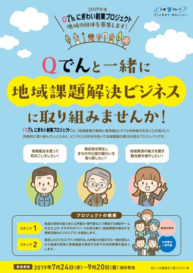 Qでん にぎわい創業プロジェクト　フライヤー1