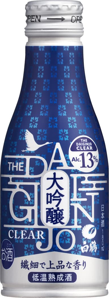 白鶴  THE 大吟醸 CLEAR ボトル缶 180ml