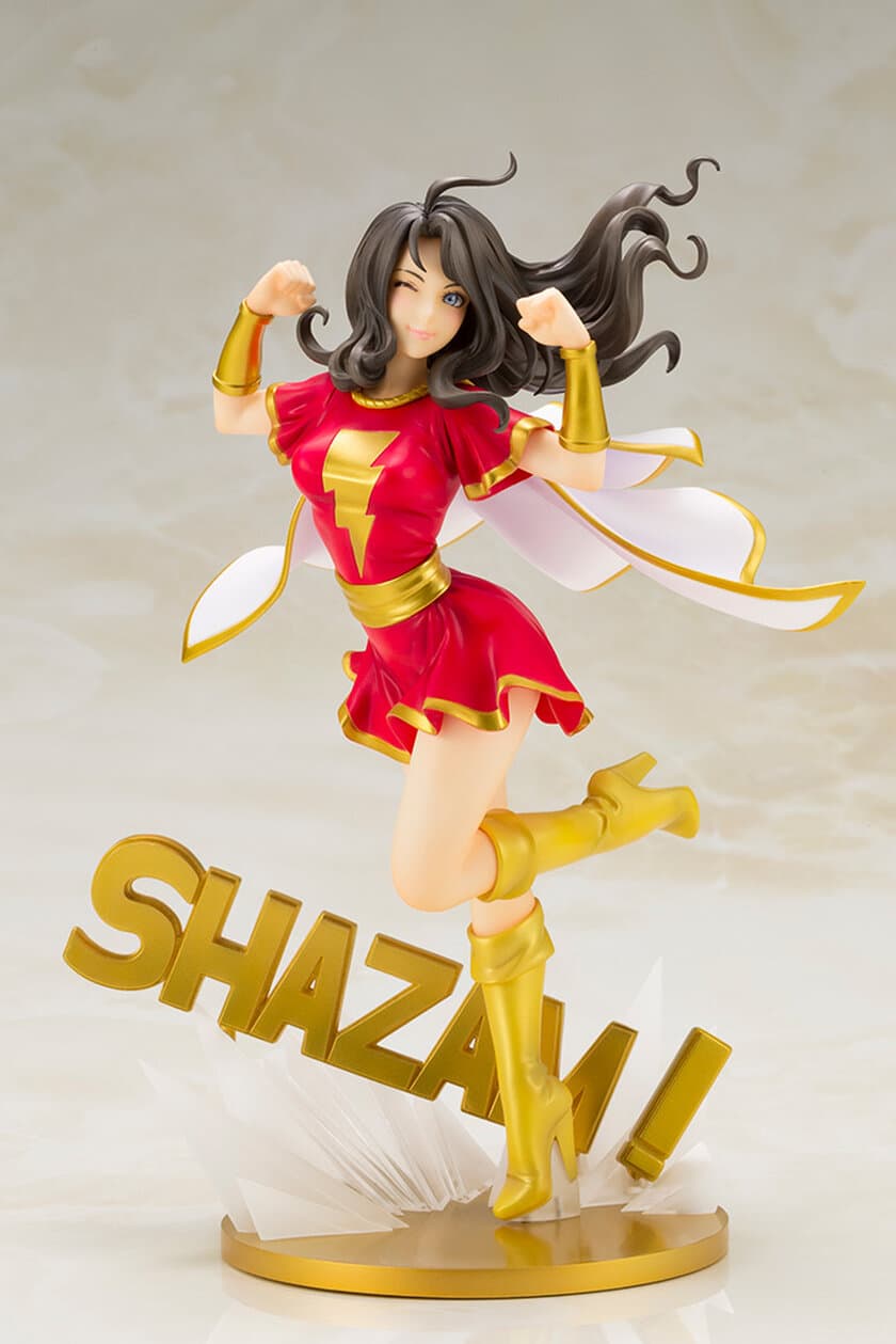  「SHAZAM！」の呪文でBISHOUJO化！？
シャザムのファミリー、メアリーが山下しゅんや氏描き下ろしイラストよりフィギュア化！