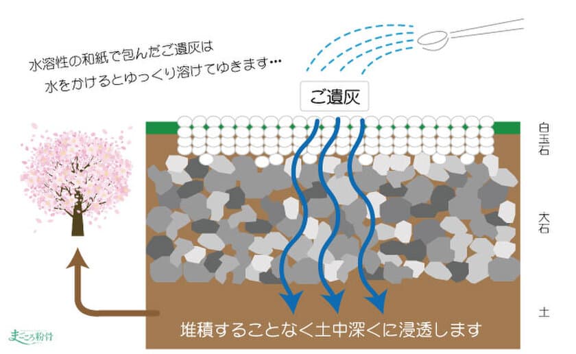 霊園関係者に朗報！
粉骨してから埋蔵する日本初の「霊園散骨」が、
限られたスペースを有効活用したい霊園を救うかも！